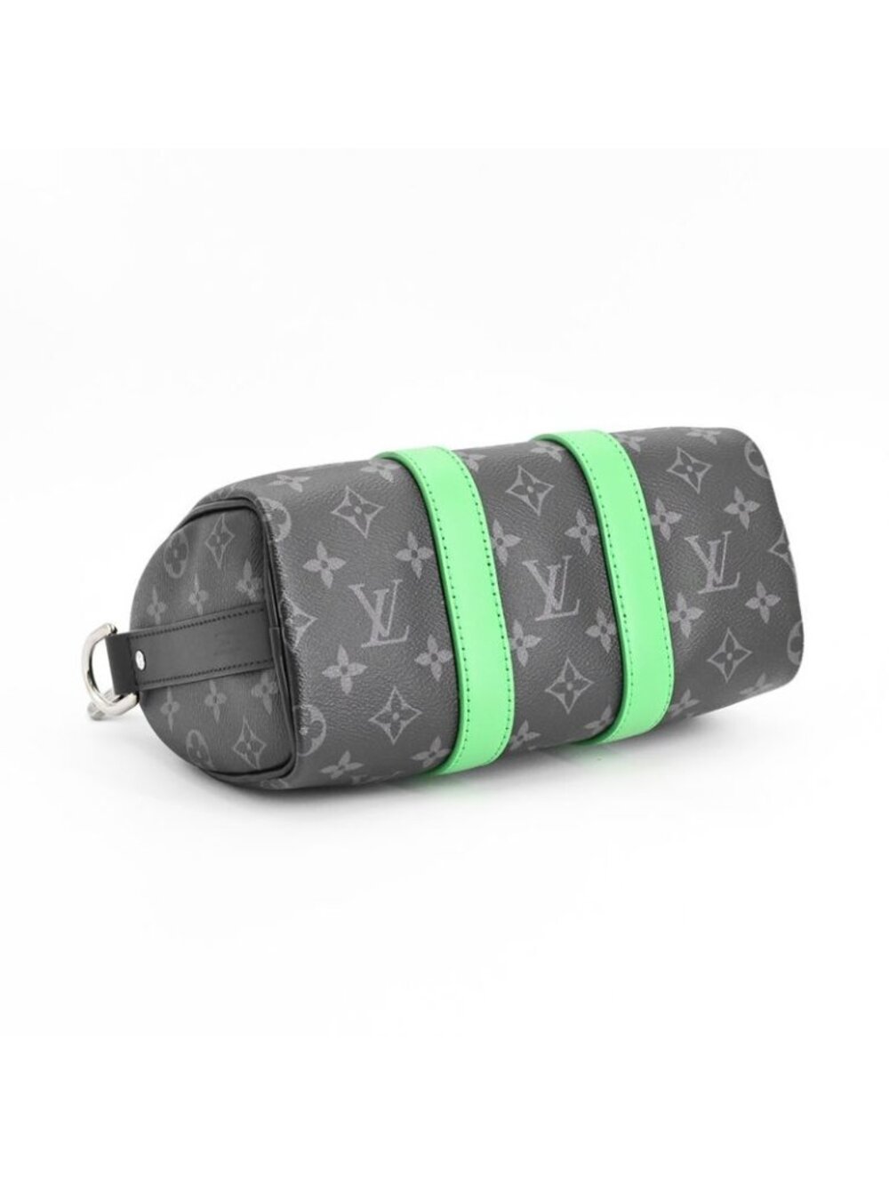 Louis Vuitton Handbag Keepall Bandouliere 25 Black Green - Picture 5 of 9